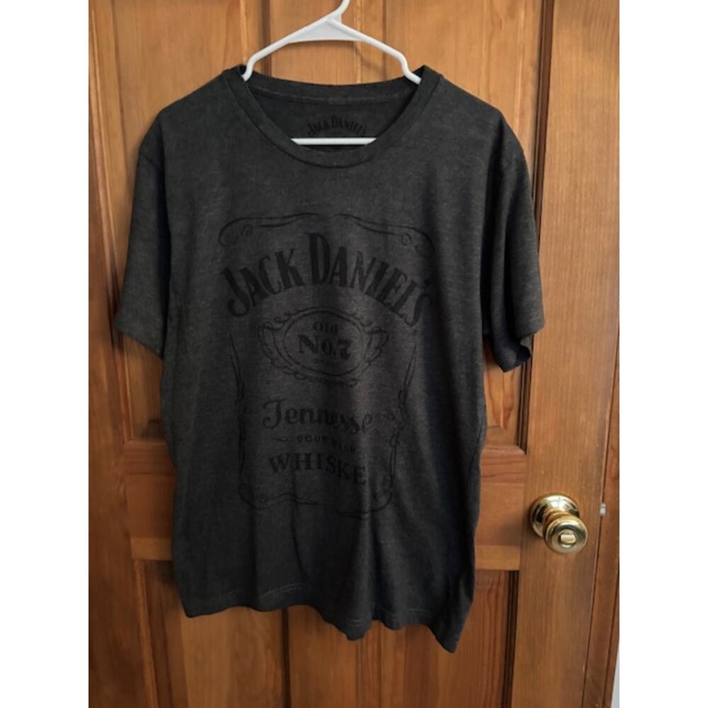 Jack Daniel’s Dark Gray Short Sleeve T-Shirt Size Large